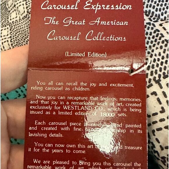 Westland Designs #1809 Carousel Collection, Limited Edition Bengal Tiger NIB 339 - Picture 5 of 14